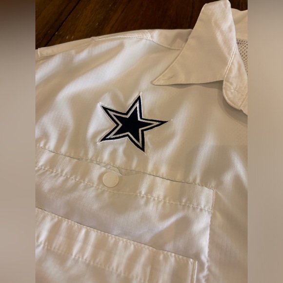 Columbia Dallas Cowboys White and Navy Shirts - Picture 3 of 8